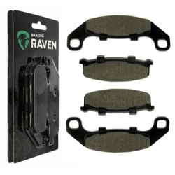 2 Kit plaquettes frein Kawasaki GPZ 500 S Av Ga et Av Dr Nc - EBC FA141 - Raven 101-044