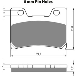 2 Kit plaquettes frein Yamaha FZR 1000 EXUP Av Ga et Av Dr 3GM-W0045-60-00 - EBC FA182 - Raven 101-045
