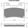 2 Kit plaquettes frein Yamaha FZR 1000 EXUP Av Ga et Av Dr 3GM-W0045-60-00 - EBC FA182 - Raven 101-045