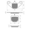 2 Kit plaquettes frein Aeon Cobra 220  Av Ga et Dr Nc - EBC FA83 - Raven 101-047