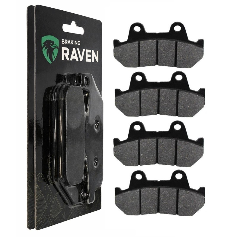 2 Kit plaquettes frein Honda GL 500 Silver Wing  Av Ga et Dr Nc - EBC FA69/2 - Raven 101-049
