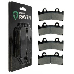 2 Kit plaquettes frein Triumph Daytona 900 Super III Av Ga et Dr T2020211 21 18 - EBC FA143 - Raven 101-054