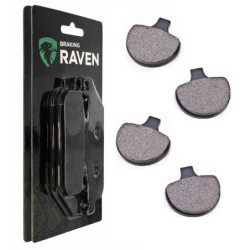 2 Kit plaquettes frein Harley-davidson Electra Glide Clasic 1340  Av Ga et Av Dr Nc - EBC FA94 - Raven 101-057