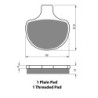 2 Kit plaquettes frein Harley-davidson Dyna Super Glide Convertible FXDS CONV Av Ga et Dr 43063-83 - EBC FA94 - Raven 101-057