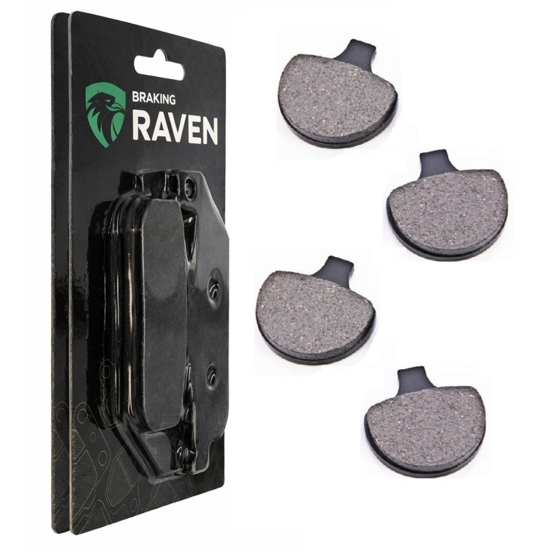 2 Kit plaquettes frein Harley-davidson Touring Electra Glide Standard FLHT Av Ga et Av Dr 43063-83 - EBC FA94 - Raven 101-057