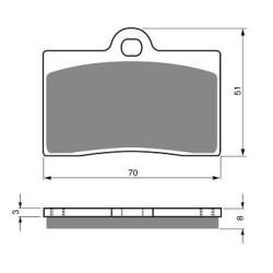2 Kit plaquettes frein Moto-guzzi California 1100  Av Ga et Dr Nc - EBC FA95 - Raven 101-064