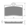 2 Kit plaquettes frein Moto-guzzi California 1100  Av Ga et Dr Nc - EBC FA95 - Raven 101-064