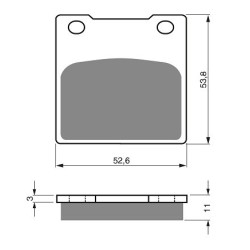 2 Kit plaquettes frein Honda CB 750 Nighthawk  Av Ga et Av Dr Nc - EBC FA45 - Raven 101-068