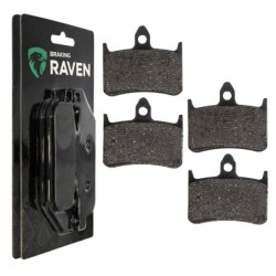 2 Kit plaquettes frein Honda NR 750  Av Ga et Av Dr Nc - EBC FA187 - Raven 101-069