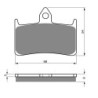 2 Kit plaquettes frein Honda VTR 400R  Av Ga et Av Dr Nc - EBC FA187 - Raven 101-069