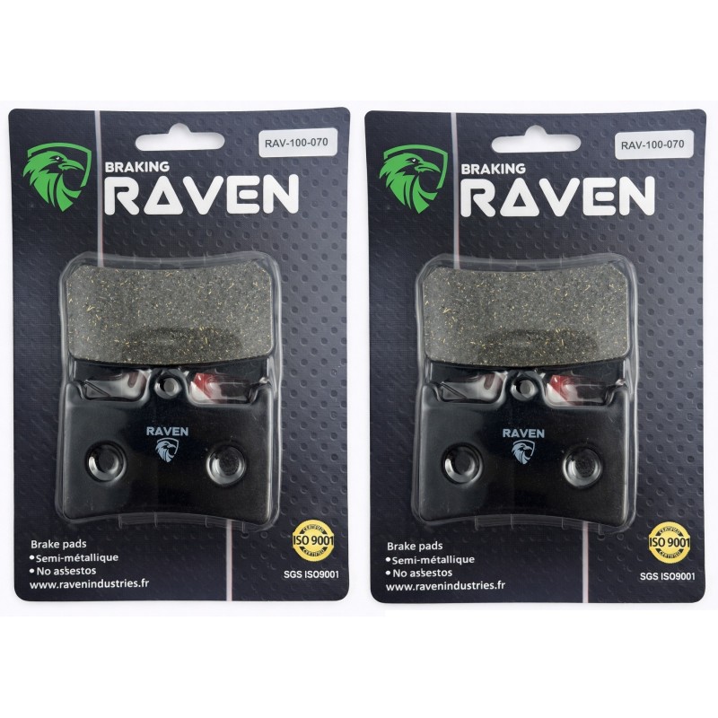 2 Kit plaquettes frein Yamaha XSR 700 ABS MTM 690-U Xtribute Av Ga et Dr Nc - EBC FA168/252 - Raven 101-070