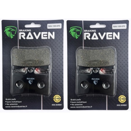 2 Kit plaquettes frein Yamaha XV 1900 Midnight Star Roadliner Av Ga et Dr 3P6-W0045-00 - EBC FA168/252 - Raven 101-070