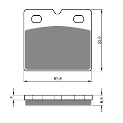 2 Kit plaquettes frein Bmw R80 800 RT Double Disque Av Ga et Av Dr Nc - EBC FA171 - Raven 101-072