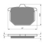 2 Kit plaquettes frein Honda CBX 1000 Super Sport  Av Ga et Av Dr Nc - EBC FA31 - Raven 101-078