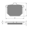 2 Kit plaquettes frein Honda GL 1100 Gold-Wing  Av Ga et Av Dr Nc - EBC FA30 - Raven 101-079