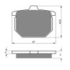 2 Kit plaquettes frein Honda GL 1000 Gold-Wing  Av Ga et Dr Nc - EBC FA29 - Raven 101-080