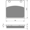 2 Kit plaquettes frein Suzuki GSX 1150  Av Ga et Av Dr 59100-20810 - EBC FA103 - Raven 101-085