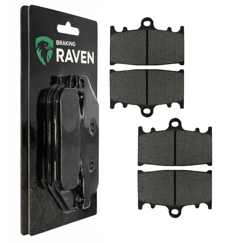 2 Kit plaquettes frein Kawasaki ZXR 400  Av Ga et Av Dr Nc - EBC FA180 - Raven 101-090