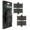 2 Kit plaquettes frein Kawasaki ZXR 400  Av Ga et Av Dr Nc - EBC FA180 - Raven 101-090
