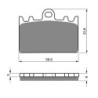 2 Kit plaquettes frein Kawasaki ZXR 400  Av Ga et Av Dr Nc - EBC FA180 - Raven 101-090
