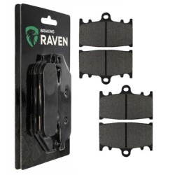 2 Kit plaquettes frein Kawasaki ZXR 400  Av Ga et Dr 43082-1130 - EBC FA180 - Raven 101-090