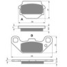 2 Kit plaquettes frein Suzuki LT-E 230 QuadRunner  Av Ga et Av Dr 59300-03840 - EBC FA128 - Raven 101-091