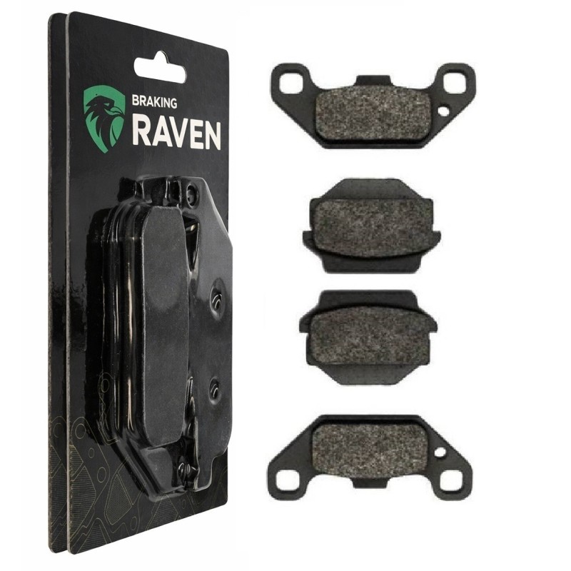 2 Kit plaquettes frein Suzuki LT-R 250 QuadRacer  Av Ga et Av Dr 59300-03840 - EBC FA128 - Raven 101-091