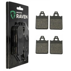 2 Kit plaquettes frein Fantic Sport 125 HP1 Av Ga et Dr Nc - EBC FA60 - Raven 101-096
