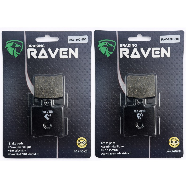 2 Kit plaquettes frein Qooder Quadro 350 3D  Av Ga et Dr QCA064886000 - EBC FA193 - Raven 101-098