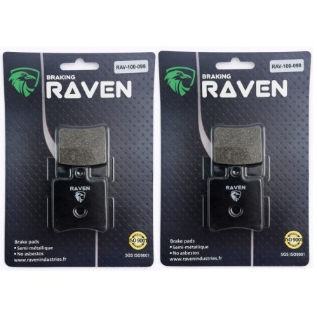 2 Kit plaquettes frein Qooder Quadro 350 3D  Av Ga et Dr QCA064886000 - EBC FA193 - Raven 101-098