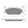 2 Kit plaquettes frein Yamaha FZ6-N Fazer  Av Ga ou Dr 5RU-W0045-00 - EBC FA199 - Raven 101-099