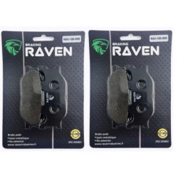 2 Kit plaquettes frein Yamaha XJ6 600 Diversion Av Ga et Av Dr 4HM-W0045-00 - EBC FA199 - Raven 101-099