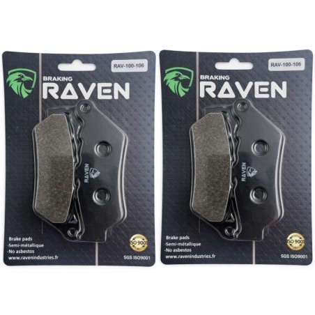 2 Kit plaquettes frein Bmw F 900 GS  Av Ga et Av Dr 34217724609 - EBC FA209 - Raven 101-106
