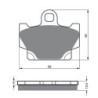 2 Kit plaquettes frein Yamaha XZ 550  Av Ga et Av Dr Nc - EBC FA81 - Raven 101-113