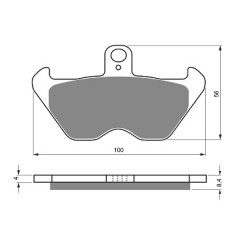 2 Kit plaquettes frein Bmw R 1200  Av Ga et Av Dr Nc - EBC FA246 - Raven 101-117