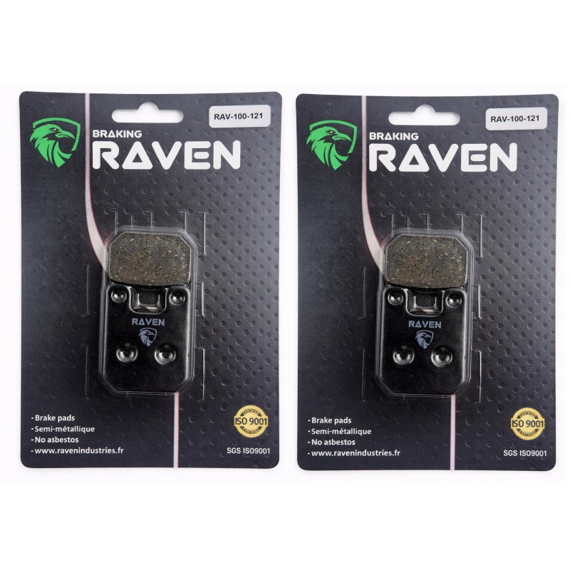 2 Kit plaquettes frein Yamaha TY 250Z  Avant et Arrière Nc -  - Raven 101-121