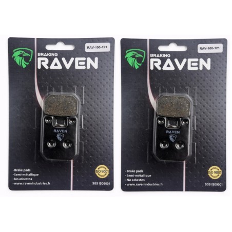 2 Kit plaquettes frein Yamaha TY 250Z  Avant et Arrière Nc -  - Raven 101-121