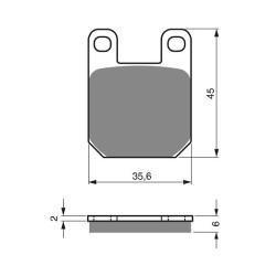 2 Kit plaquettes frein Yamaha TY 250Z  Avant et Arrière Nc -  - Raven 101-121