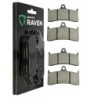 2 Kit plaquettes frein Mv-agusta Brutale 750 Oro S F4 Av Ga et Av Dr Nc - EBC FA249, 424 - Raven 101-126