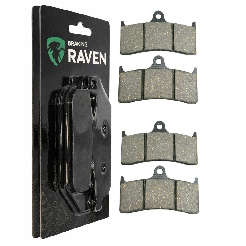2 Kit plaquettes frein Mv-agusta F4 1000 Ago S Ss 1+1 Av Ga et Av Dr Nc - EBC FA249, 424 - Raven 101-126