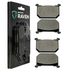 2 Kit plaquettes frein Kawasaki KZ 550 LTD  Av Ga et Dr 43082-1007 - EBC FA66 - Raven 101-127