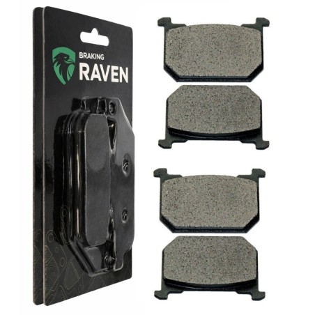 2 Kit plaquettes frein Kawasaki Z305 CSR  Av Ga et Av Dr 43082-1025 - EBC FA66 - Raven 101-127