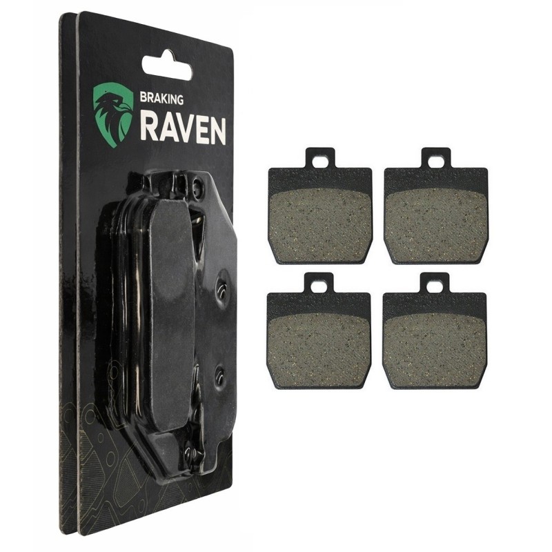 2 Kit plaquettes frein Qooder Quadro 4 350  Av Ga et Av Dr QC852031M00 - EBC FA66 - Raven 101-128