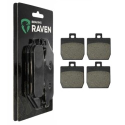 2 Kit plaquettes frein Qooder XQooder  Av Ga et Dr QC852031M00 - EBC FA66 - Raven 101-128