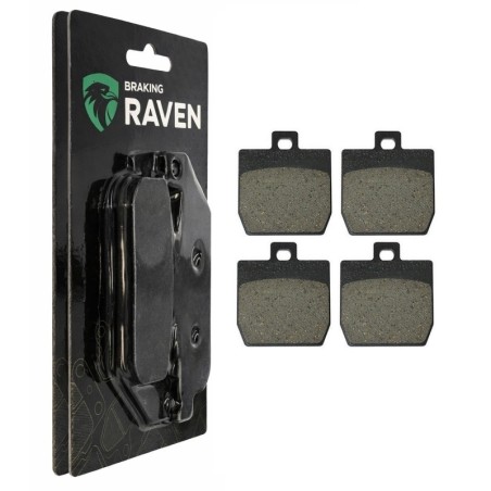 2 Kit plaquettes frein Qooder XQooder  Av Ga et Av Dr QC852031M00 - EBC FA66 - Raven 101-128