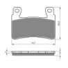 2 Kit plaquettes frein Honda VTR 1000 Firestorm  Av Ga et Av Dr Nc - EBC FA265 - Raven 101-134