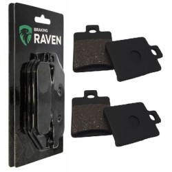 2 Kit plaquettes frein Adiva AD1 150 3 roue Av Ga et Av Dr Nc - EBC FA260 - Raven 101-137