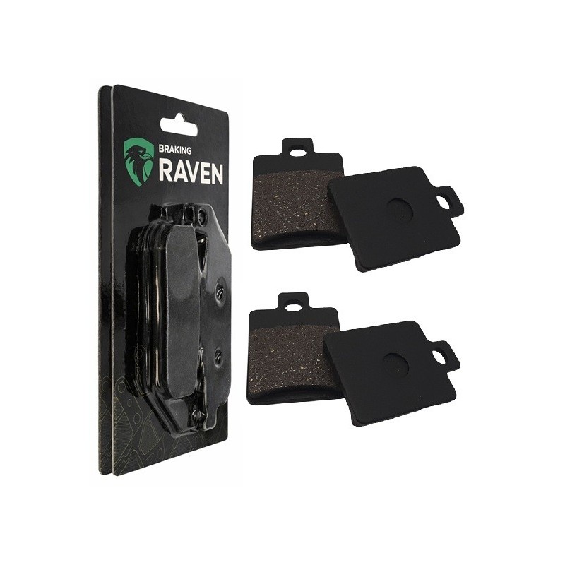 2 Kit plaquettes frein Gilera Fuoco 500 IE Av Ga et Av Dr Nc - EBC FA260 - Raven 101-137