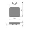 2 Kit plaquettes frein Gilera Fuoco 500 IE Av Ga et Av Dr Nc - EBC FA260 - Raven 101-137