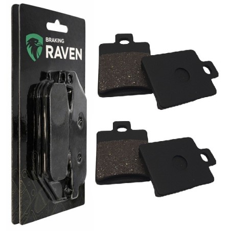 2 Kit plaquettes frein Piaggio MP3 400  Av Ga et Av Dr Nc - EBC FA260 - Raven 101-137